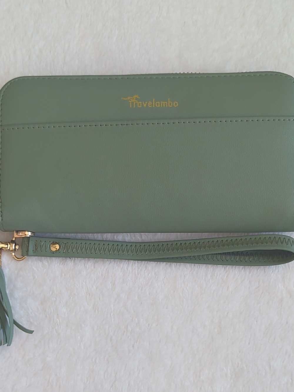 Travelambo Green Wristlet Wallet